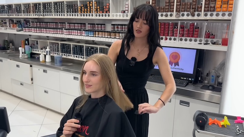 ヘアカットとヘアスタイルのオプション